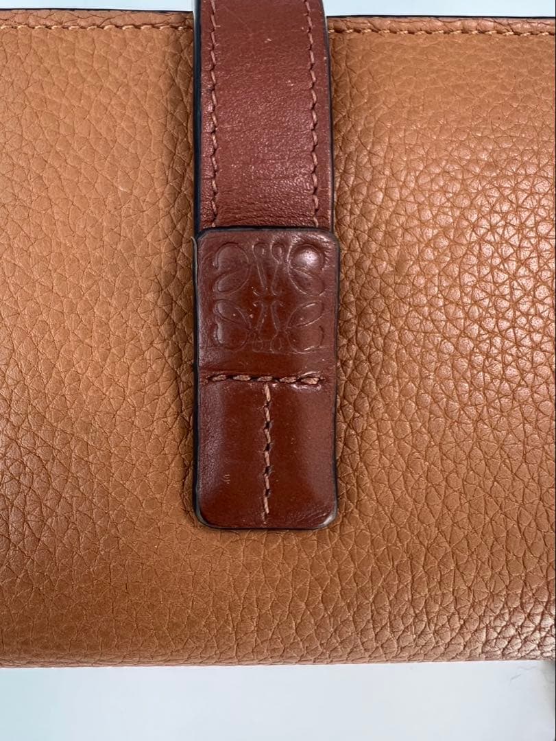 LOEWE 二つ折り財布 ブラウン コンパクト ウォレット