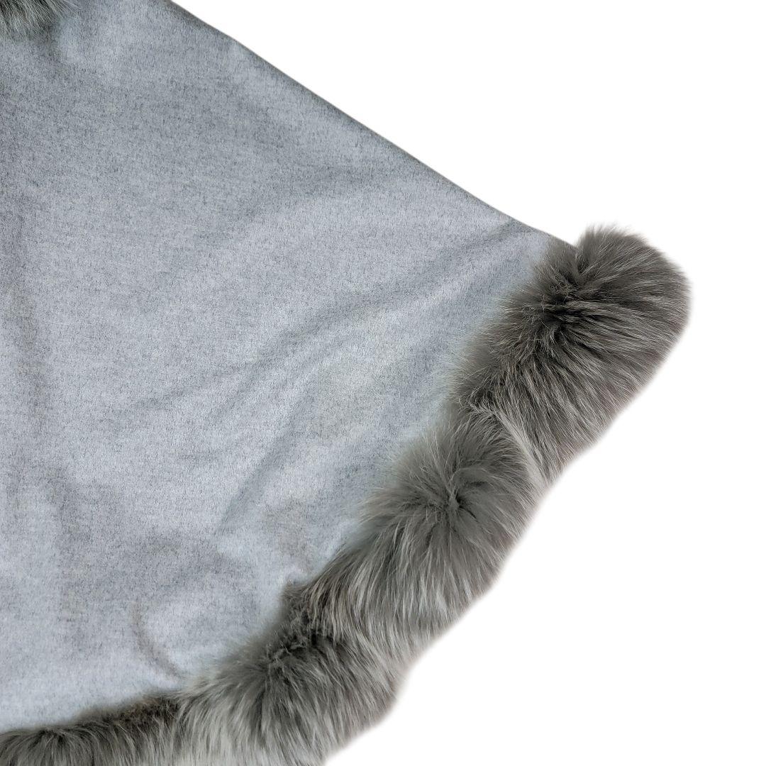 ほぼ未使用 グレースクラス Glace Class カシミヤフォックスストール