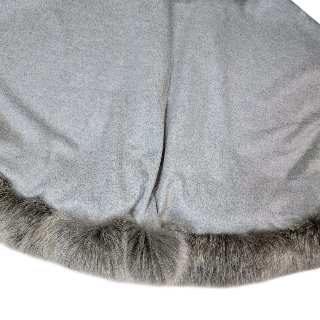 ほぼ未使用 グレースクラス Glace Class カシミヤフォックスストール