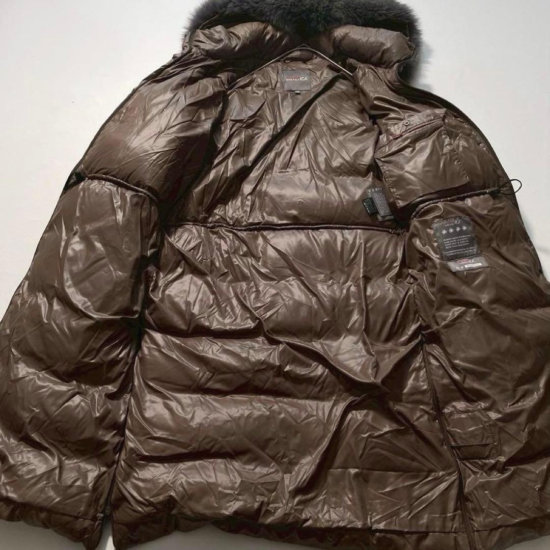 ピ*屋様 【大きいサイズ】デュベティカ デネブ ロングダウンコート 42 フォッ