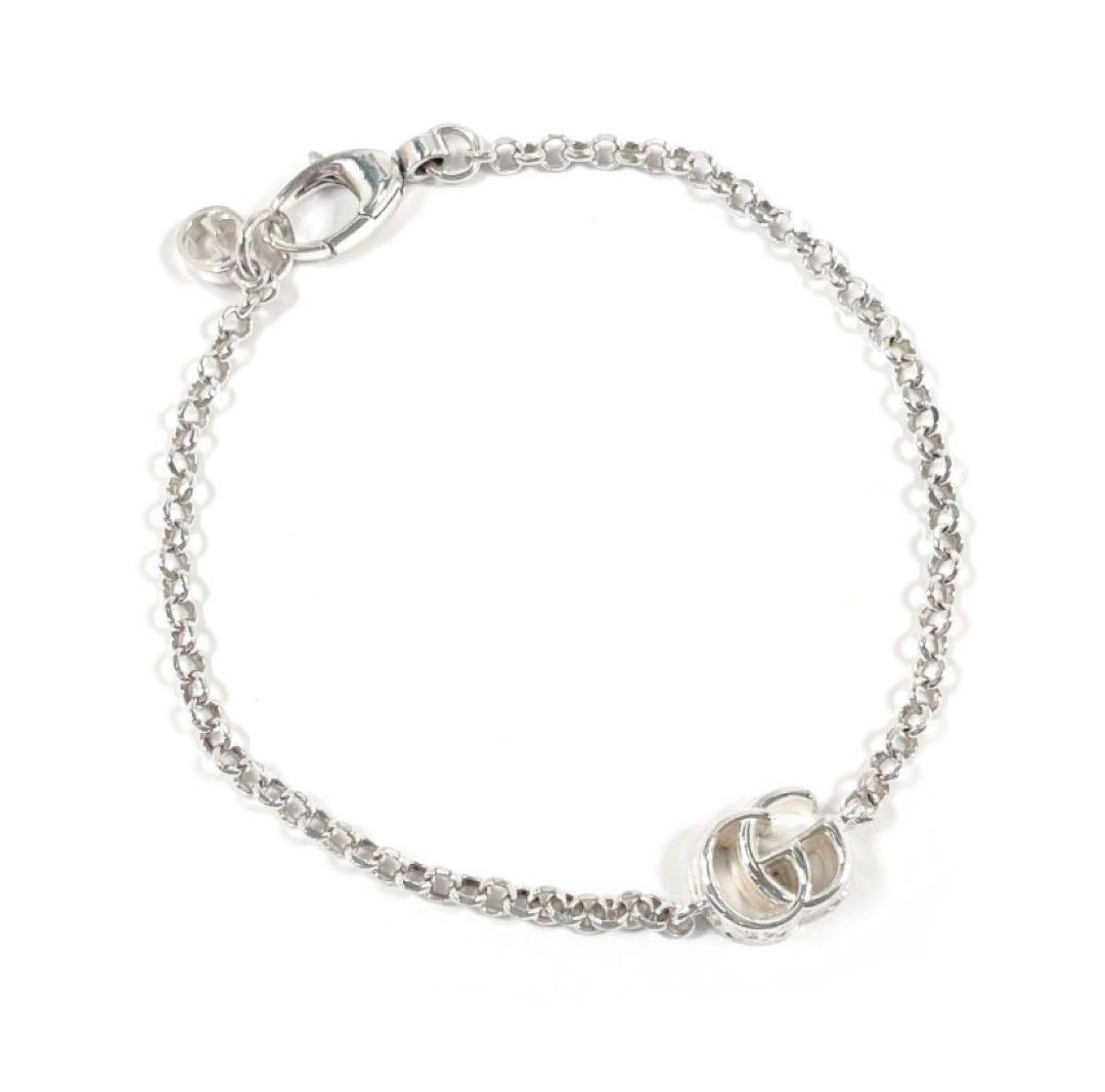GUCCI ダブルGブレスレット シルバー