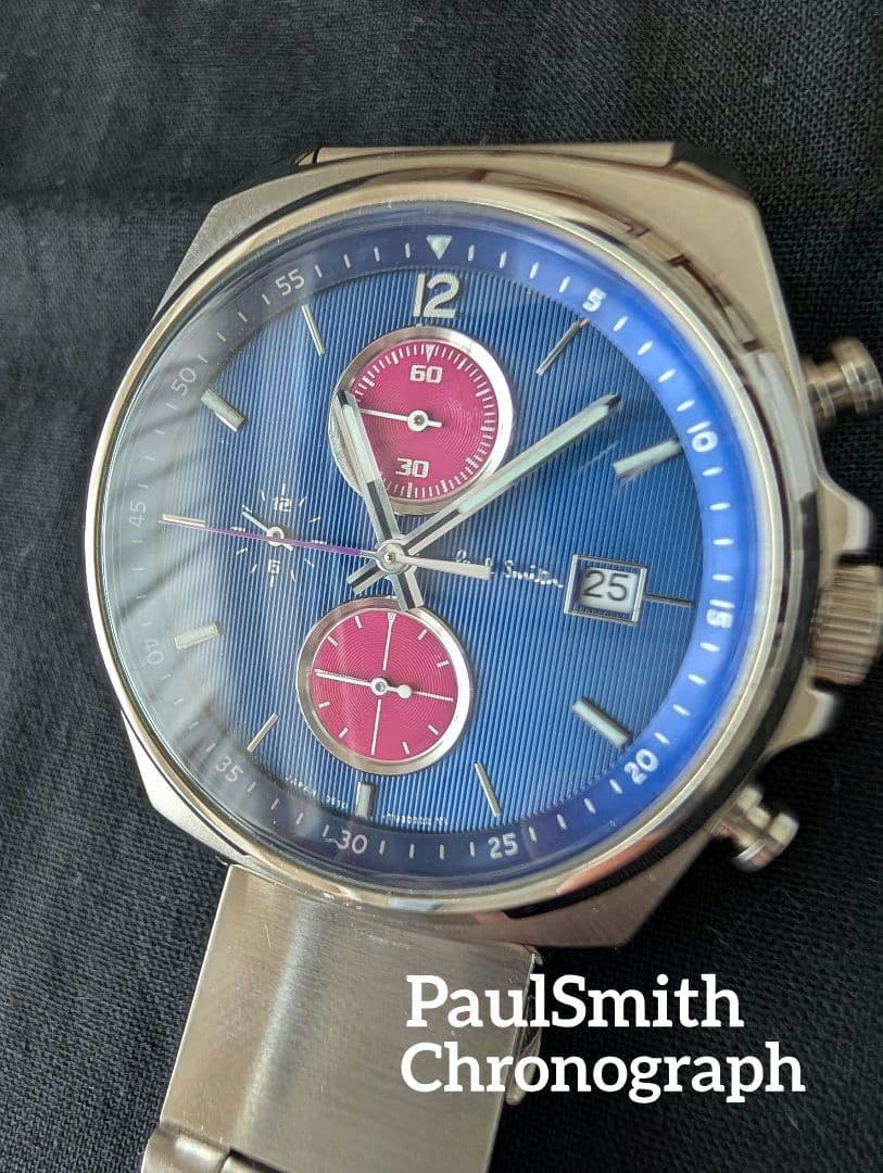 Paul Smith Chronograph ネイビーピンク