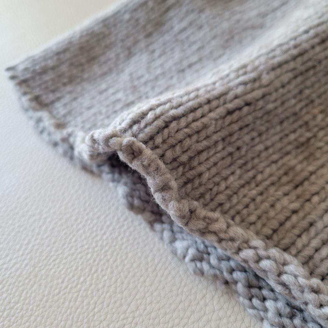 美品【evam eva】ウールヤクタートルニット チュニック ハイネック ワイド