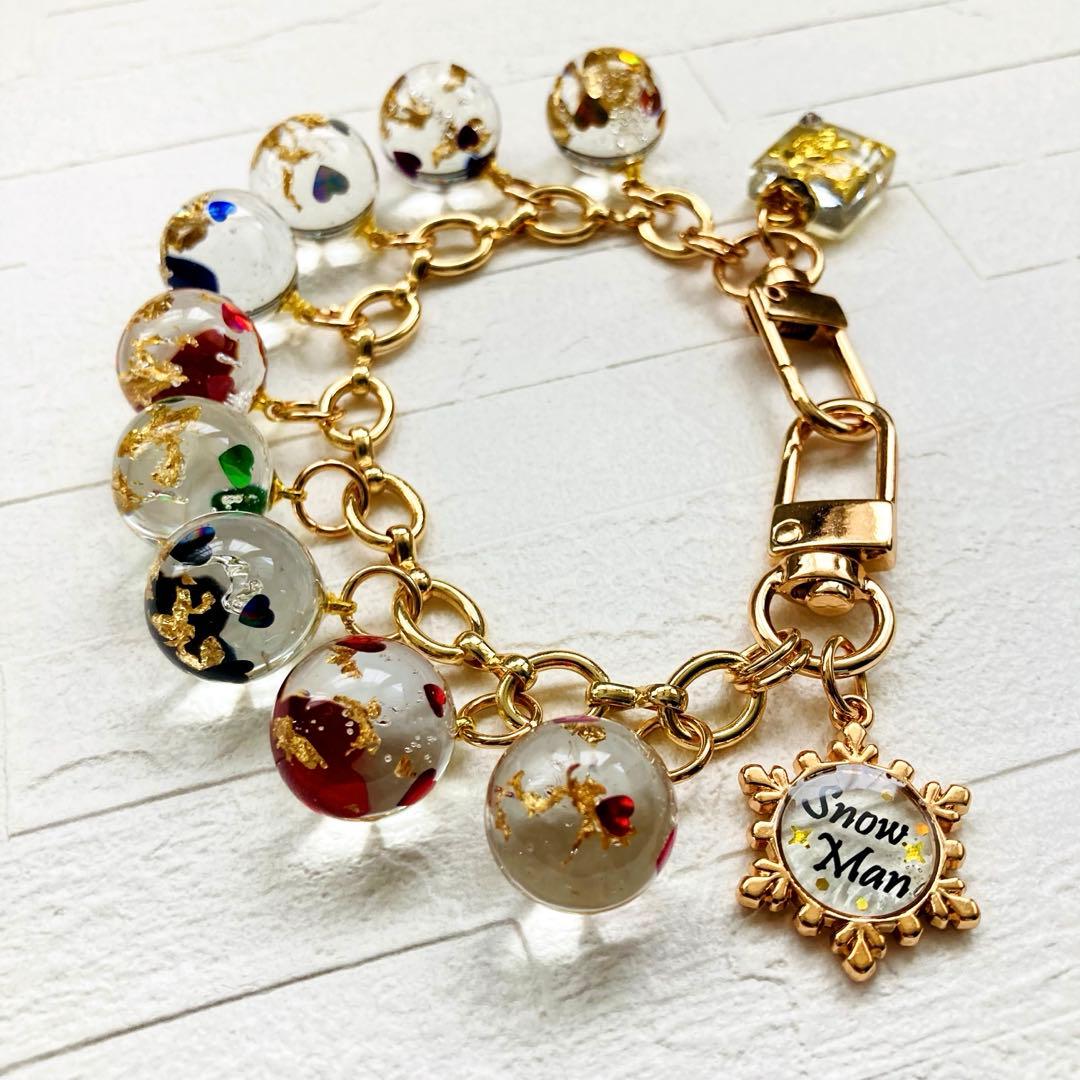 ひめさまページ　Man宮舘涼太名入れチャームレジンキーホルダー5点