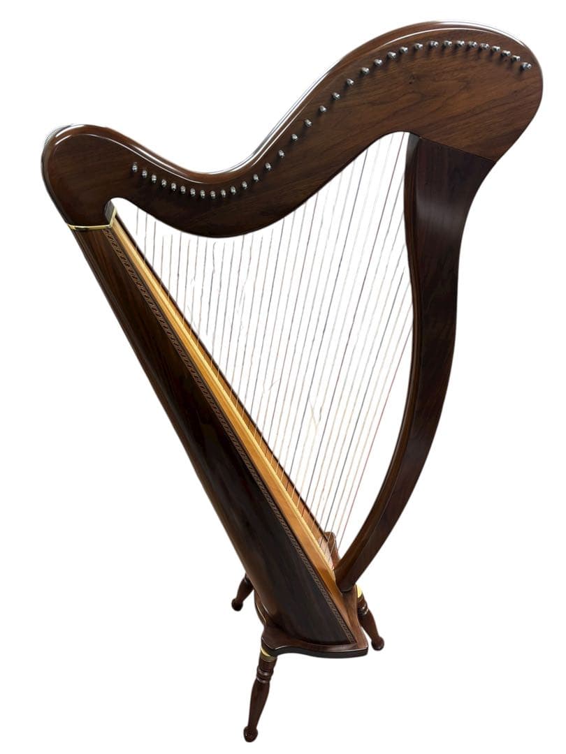 ◆美品 青山ハープ The 130(WN) (ウォールナット材仕上げ) ハープ