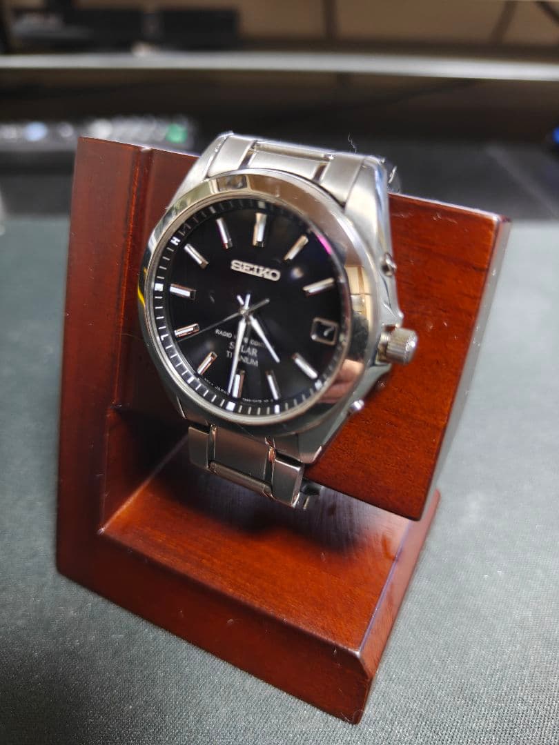 SEIKO SBTM217 ソーラー電波　チタン