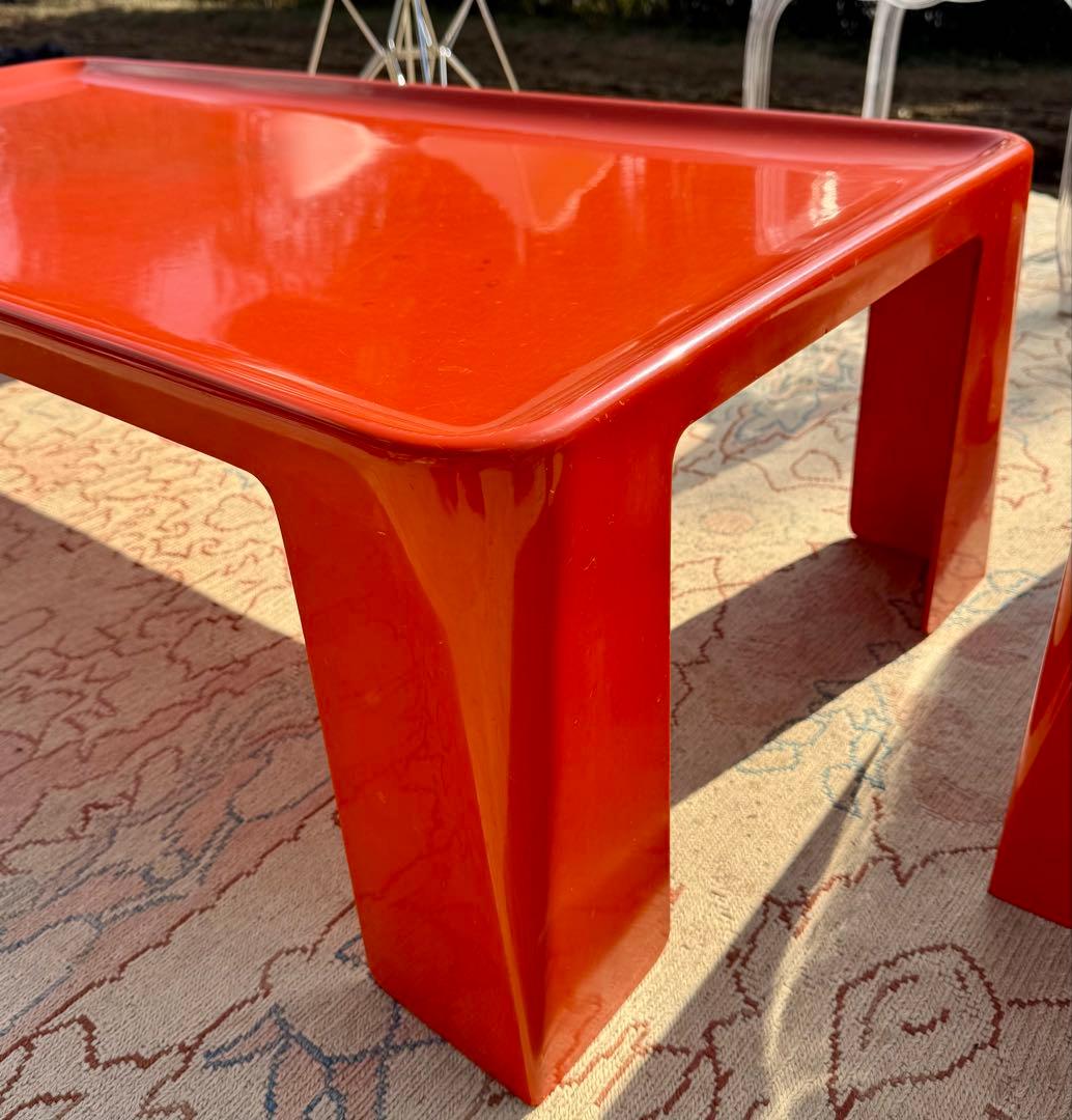 Mario Bellini アマンタ テーブル 赤 B&C Italia