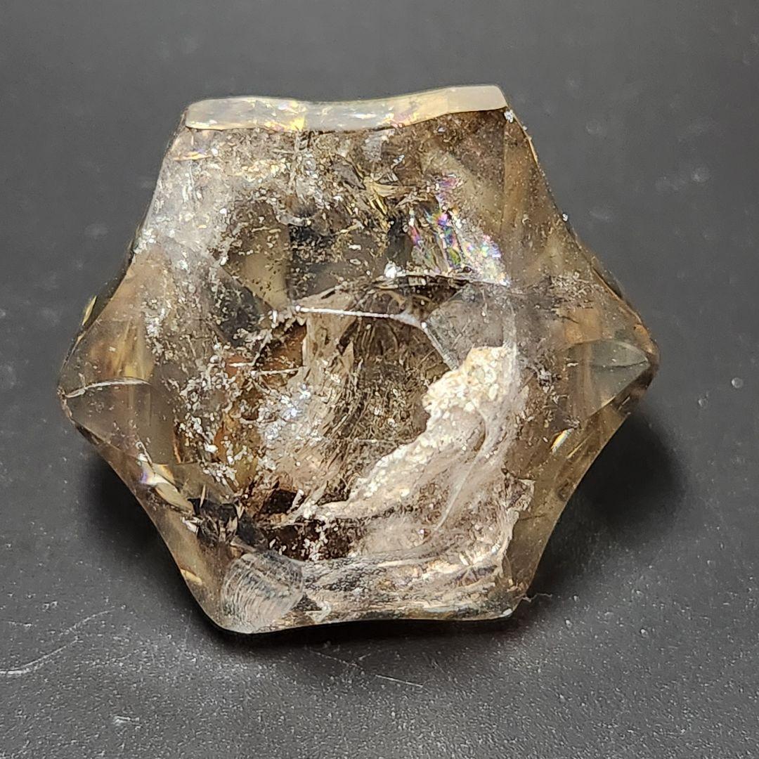 激レア！【新品】ゼウスクオーツ ★ スモーキーシトリン ★ 天然アイリス沢山