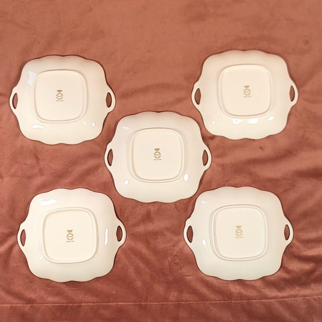 NARUMI ナルミ ミラノ 持ち手付き スクエア プレート 小皿　大皿セット