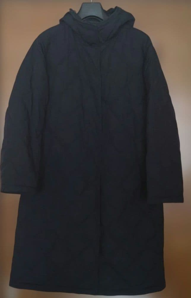 ユニクロ パファロングコート ブラック WOMEN XL