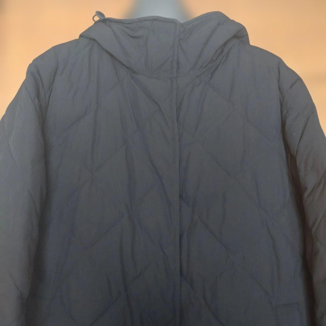 ユニクロ パファロングコート ブラック WOMEN XL