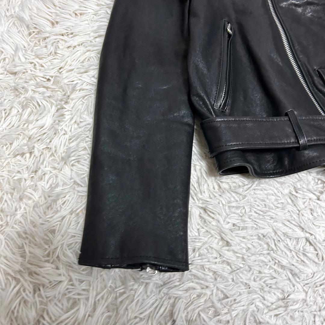 近年モデル　beautiful people ダブルライダース　ジャケット　黒