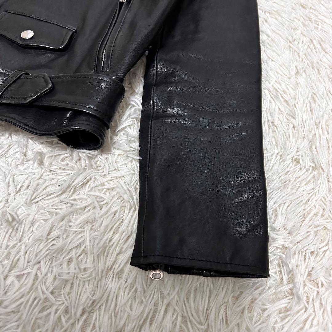 近年モデル　beautiful people ダブルライダース　ジャケット　黒