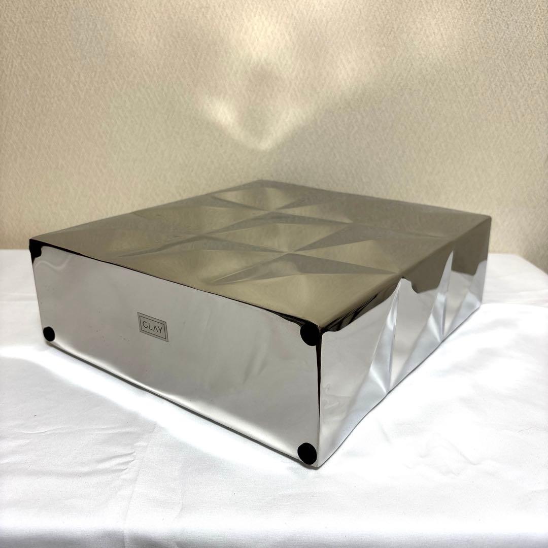 クレイ　ステンレス花器