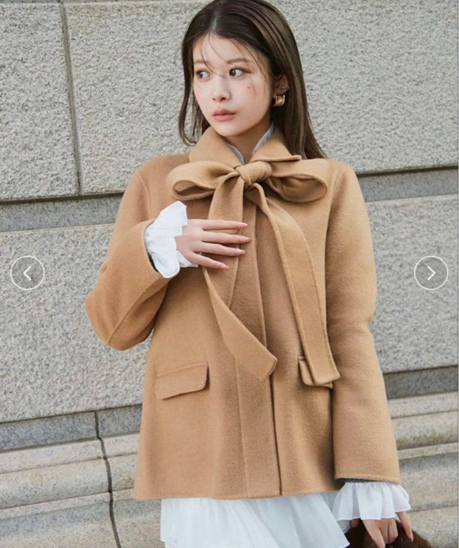 スナイデル　リバーリボンジャケット　キャメル