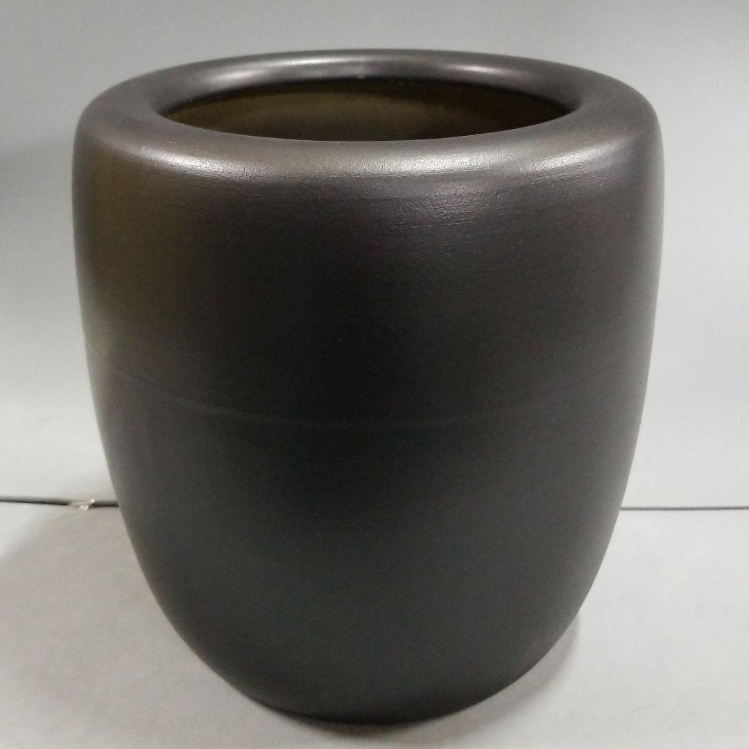 信楽焼陶器 火鉢  黒 手あぶり 灰皿  直径２５cm