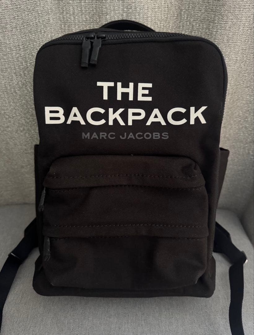 【美品】MARC JACOBS　THE BACKPACK　キャンバス　ブラック