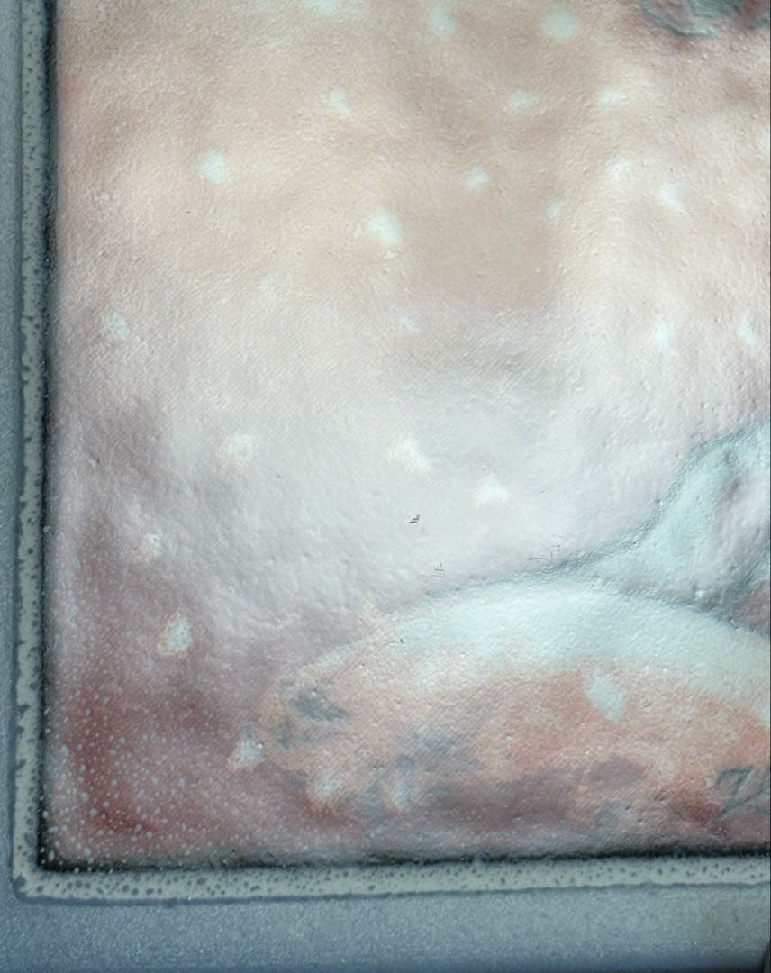 ARABIA ヘルヤ\"Lumihiutaleita hiljalleen\"陶板画