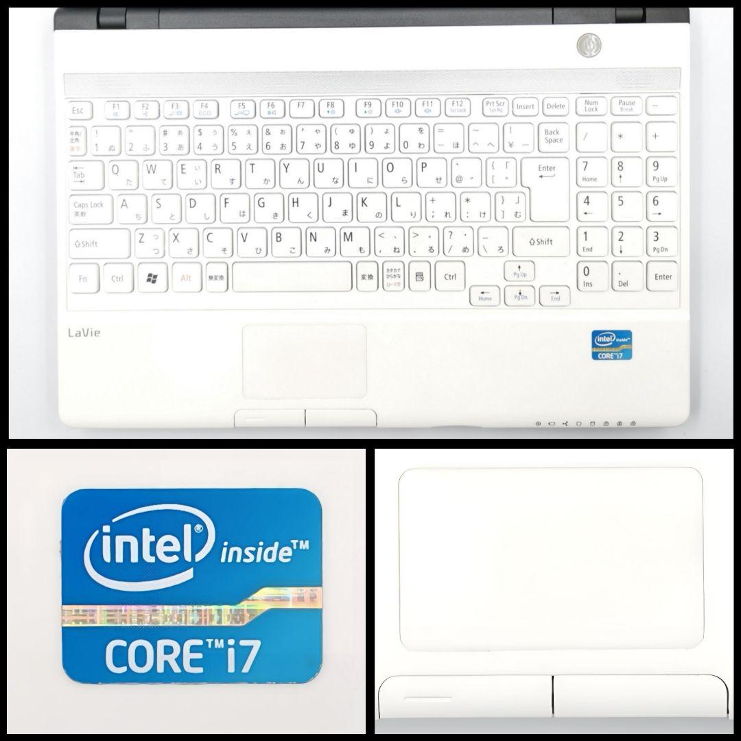 感動の速さ！ 究極Core i7 Windows11 ノートパソコン カメラ有り