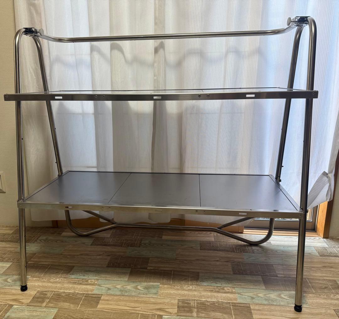  peak(スノーピーク)のステンレスキッチンテーブル