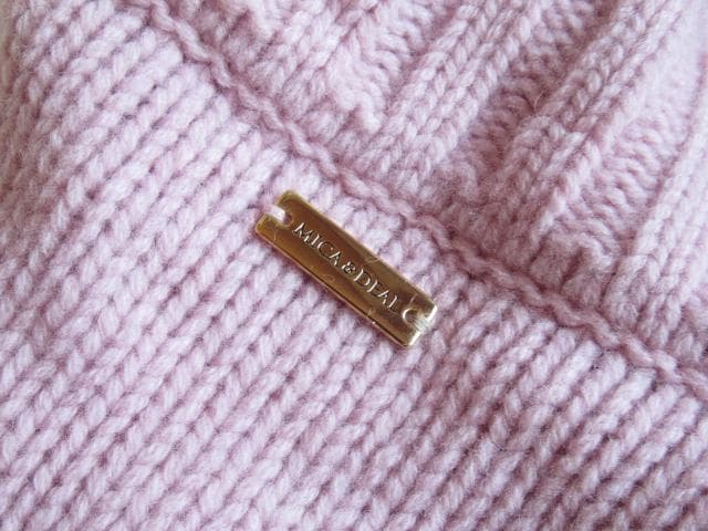 マイカアンドディール 上質 日本製 エクストラファインラムウール タートルニット