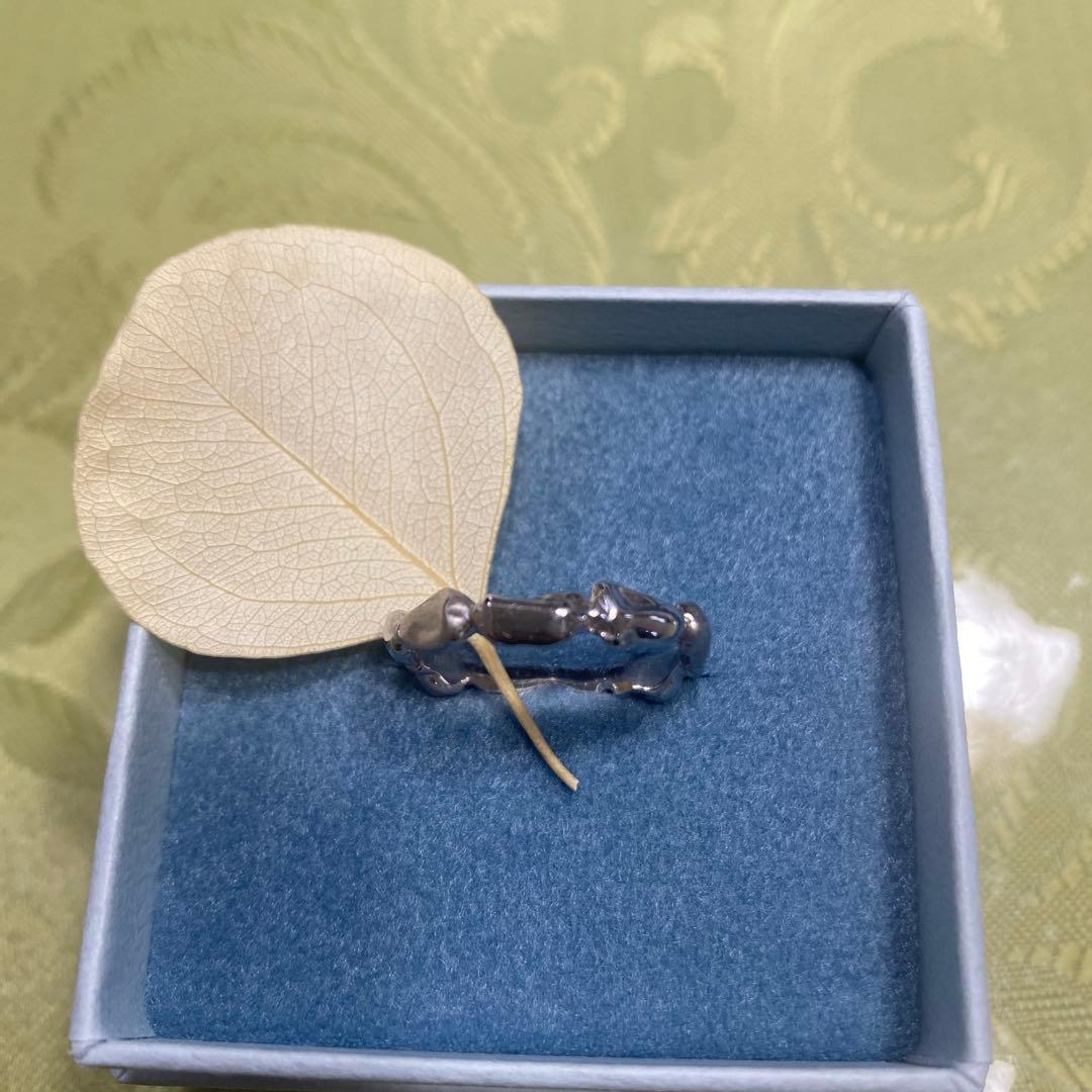 MIKU FUKAMITSUシルバー 波形デザインリング