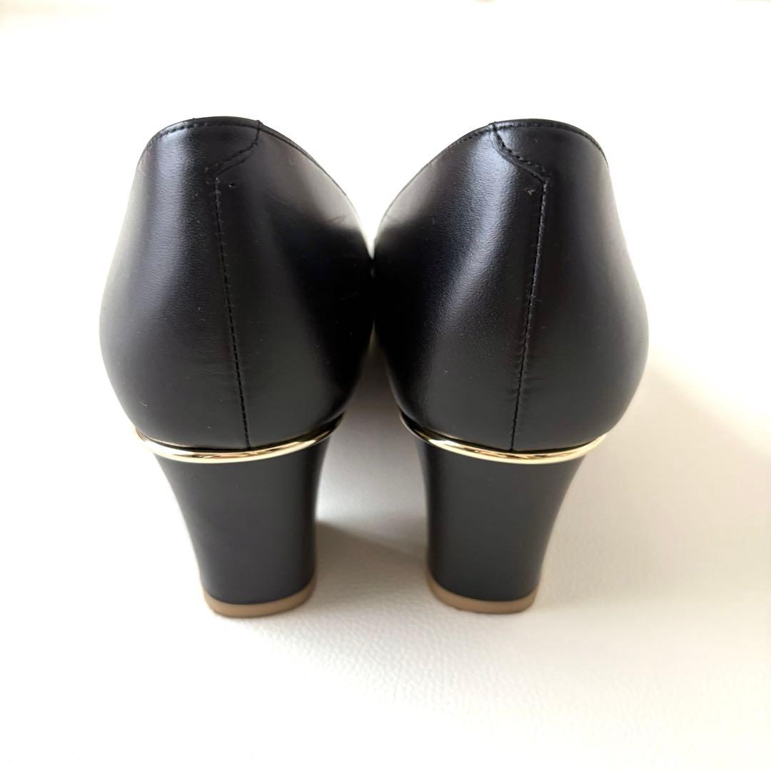 極美品✨TALANTON by DIANA 2025パンプス パール 23.5黒