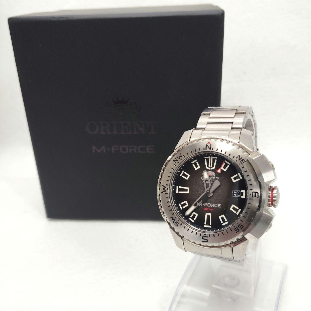 【T】美品✨ORIENT M-FORCE 20barステンレススチール ブラック