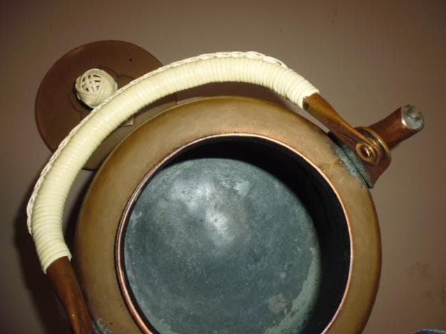 中古　京都　有次　銅やかん＊薬缶2.2Lくらい。茶沸かし