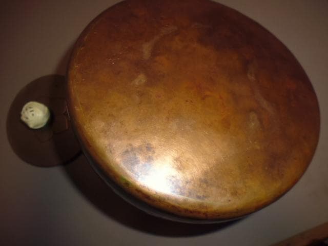 中古　京都　有次　銅やかん＊薬缶2.2Lくらい。茶沸かし