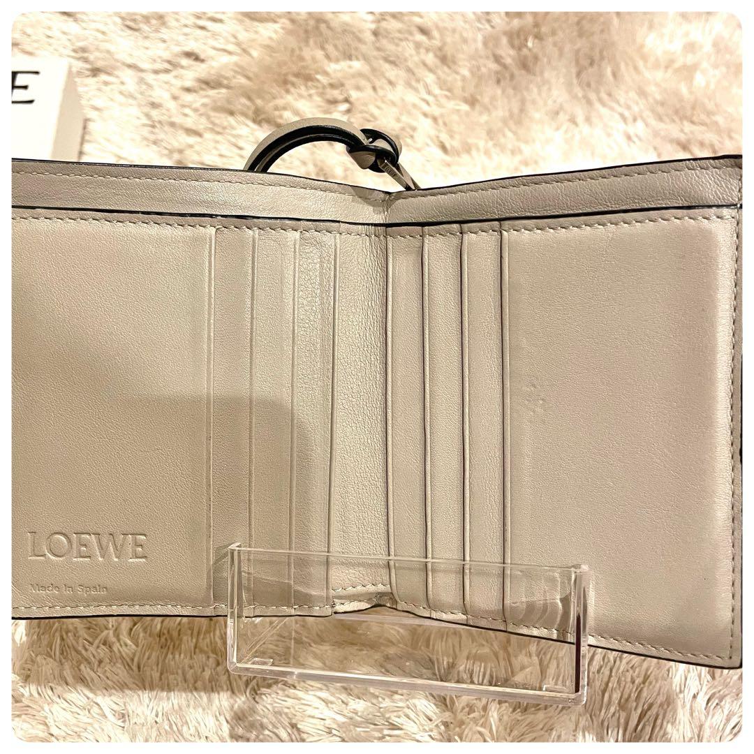美品✨　ロエベ　コンパクトジップ　ウォレット　二つ折り財布
