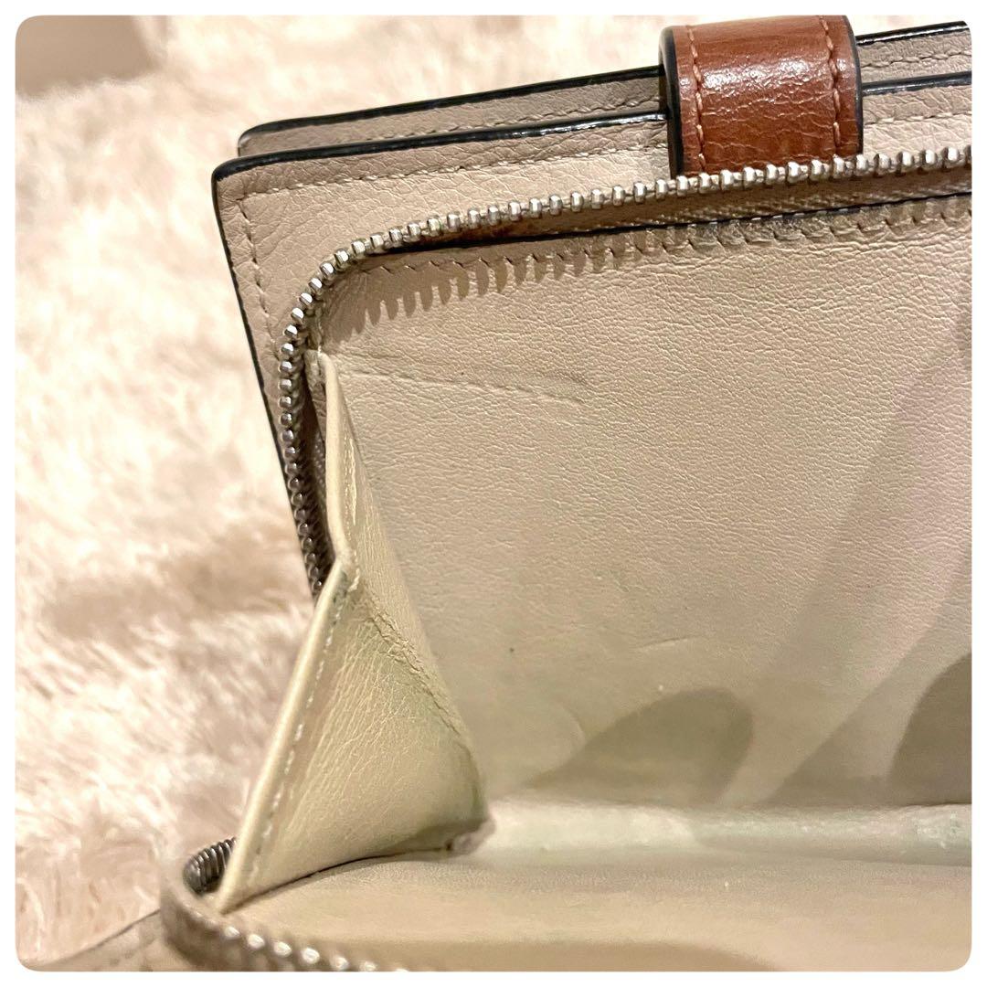 美品✨　ロエベ　コンパクトジップ　ウォレット　二つ折り財布