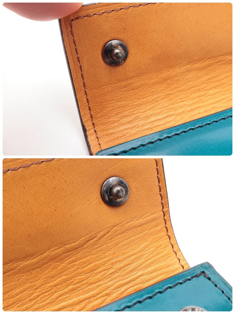 難有り訳あり品 yuhaku ユハク 三つ折り財布 綺麗ではない未使用