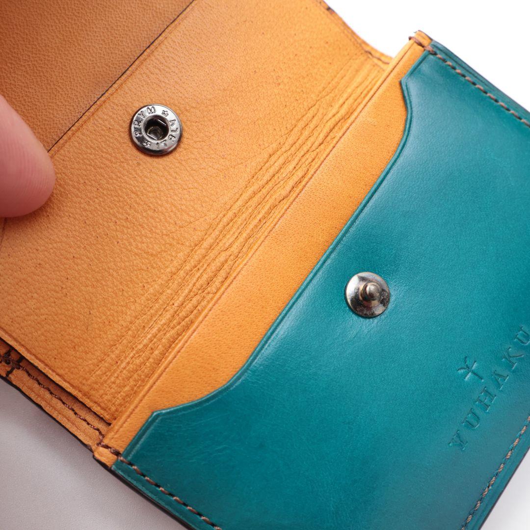 難有り訳あり品 yuhaku ユハク 三つ折り財布 綺麗ではない未使用