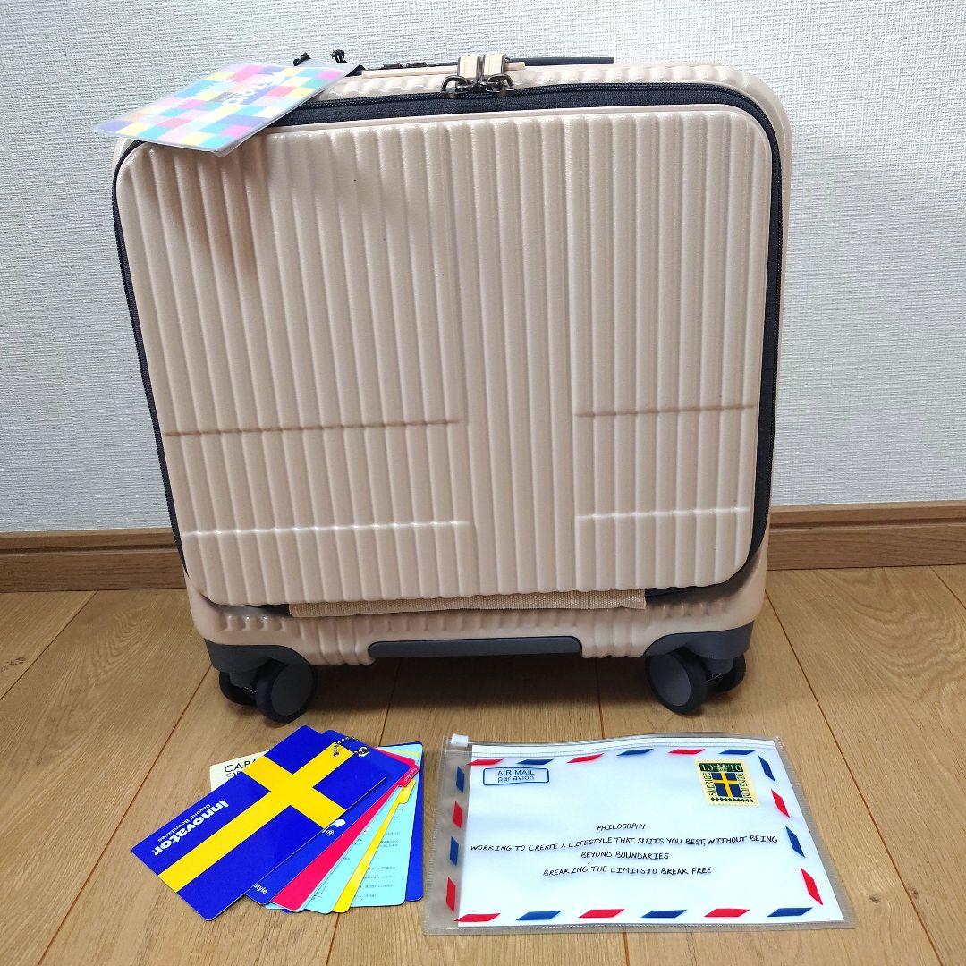 【新品】かわいい✨Innovator スーツケース バニラ色 機内持込 33L