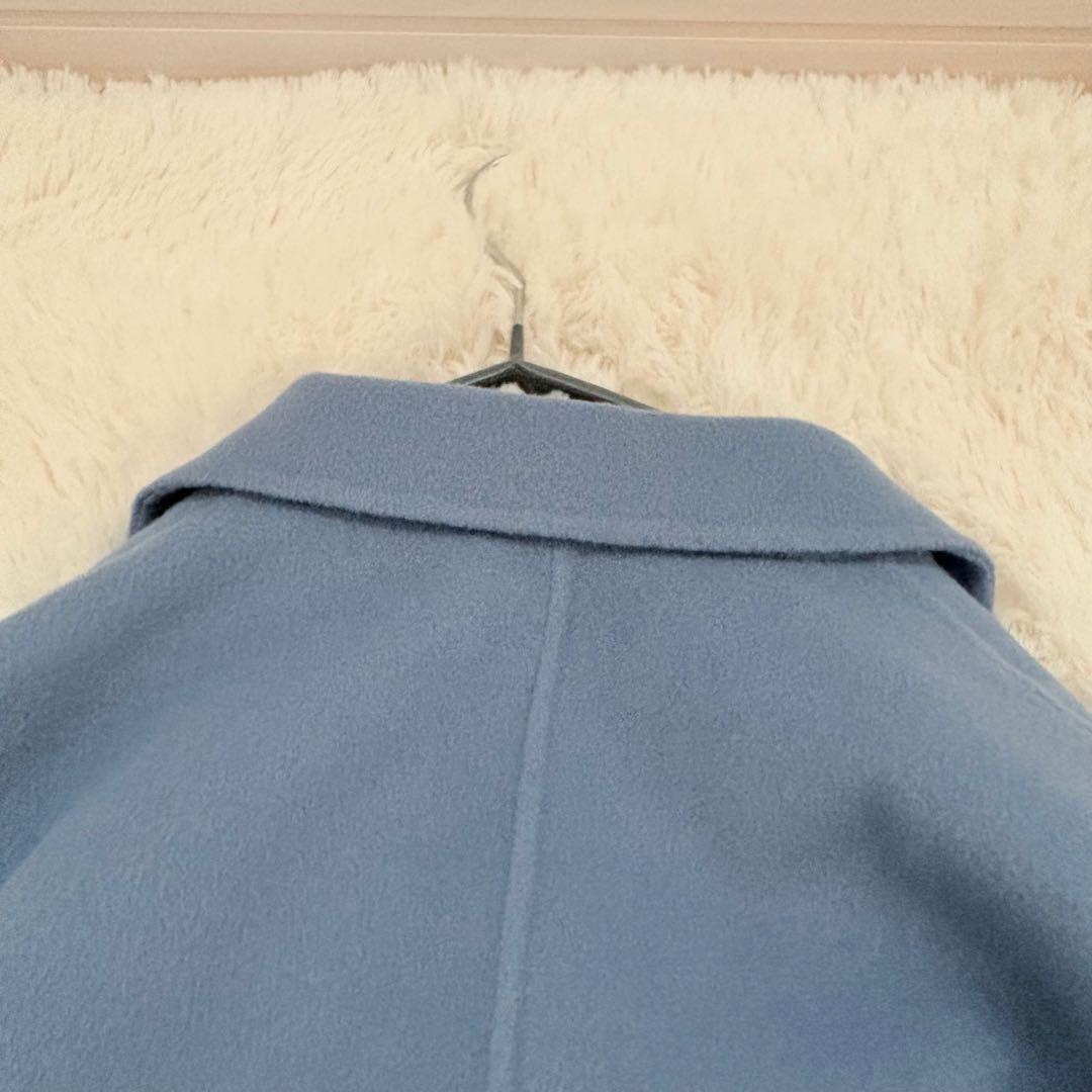 人気✨スローブイエナ HAMILTONダブルフェイスチェスターコート　ブルー