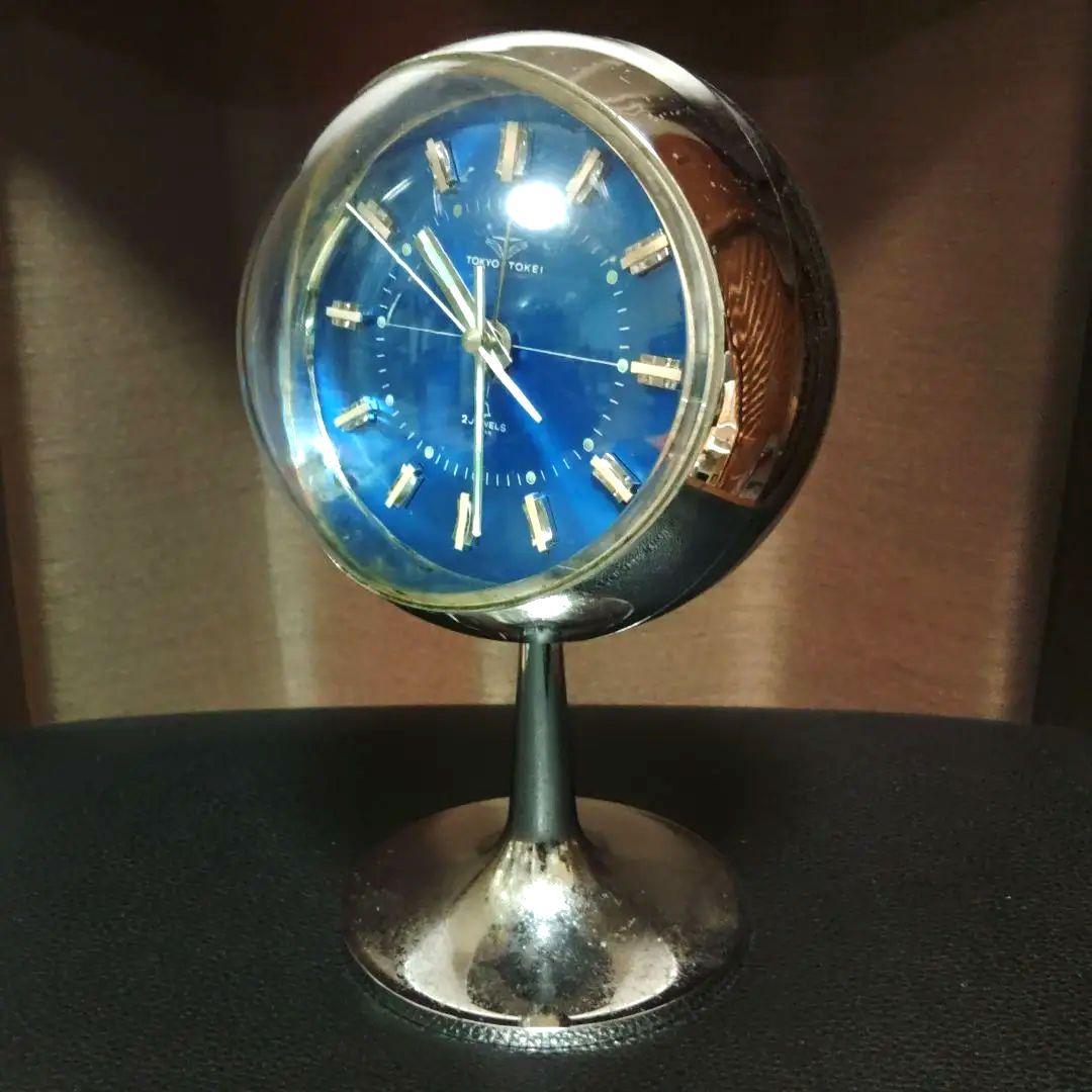 スペースエイジ 東京時計 脚つき ゼンマイ 動作未確認