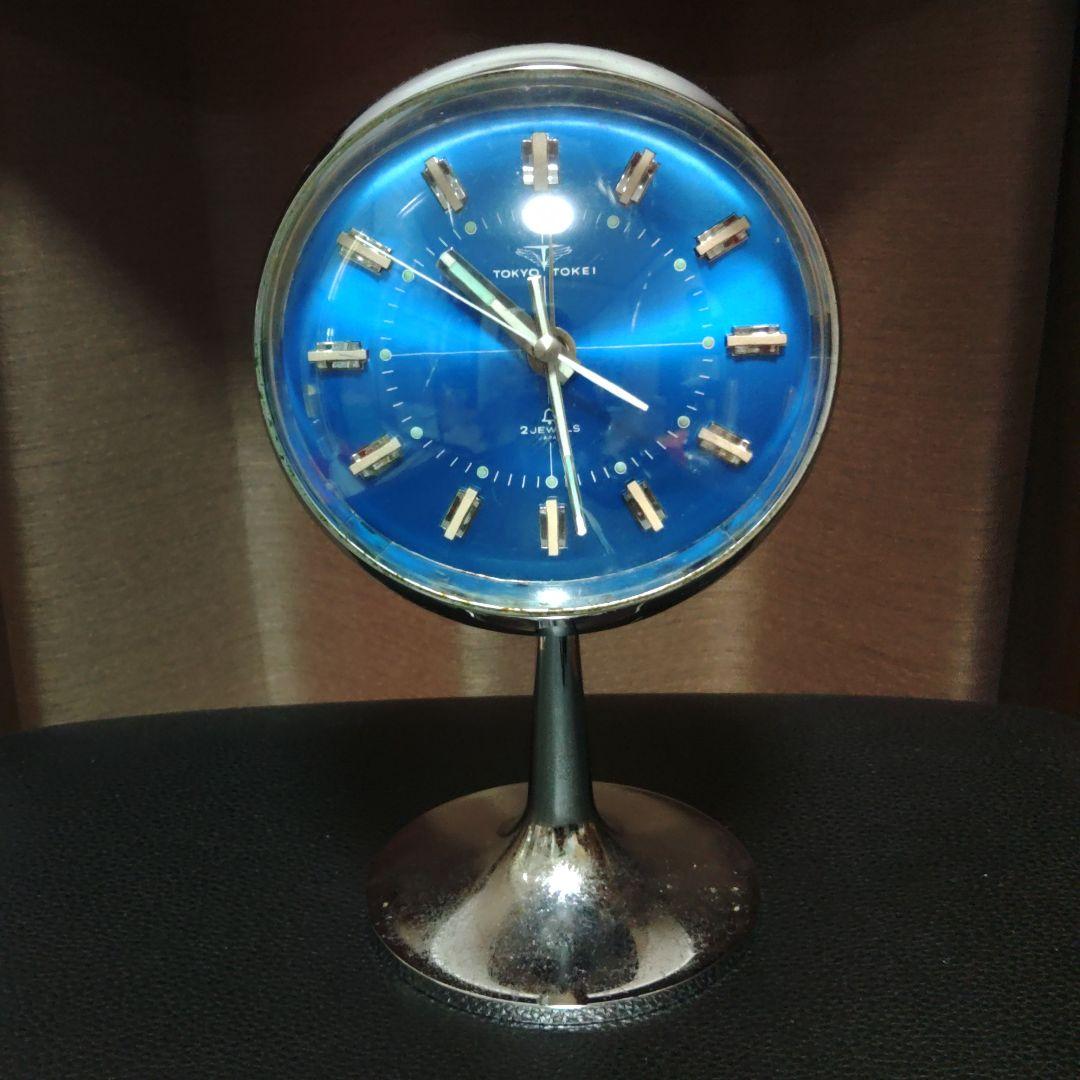 スペースエイジ 東京時計 脚つき ゼンマイ 動作未確認