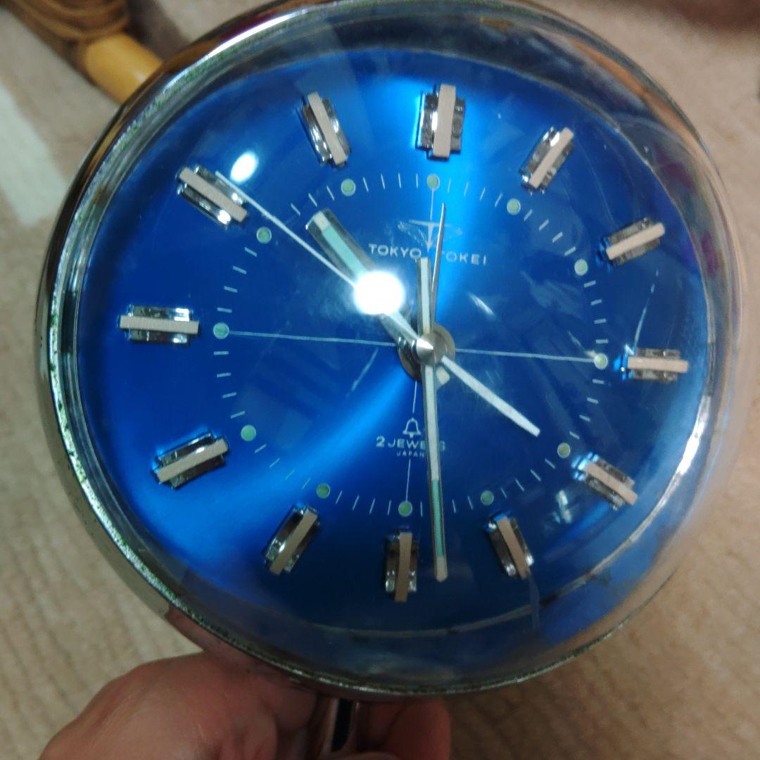 スペースエイジ 東京時計 脚つき ゼンマイ 動作未確認