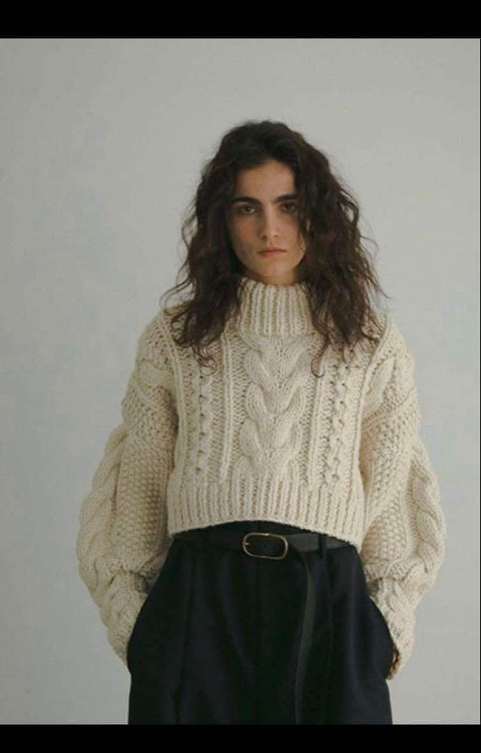 ETRE TOKYO ケーブルハンドニットプルオーバー