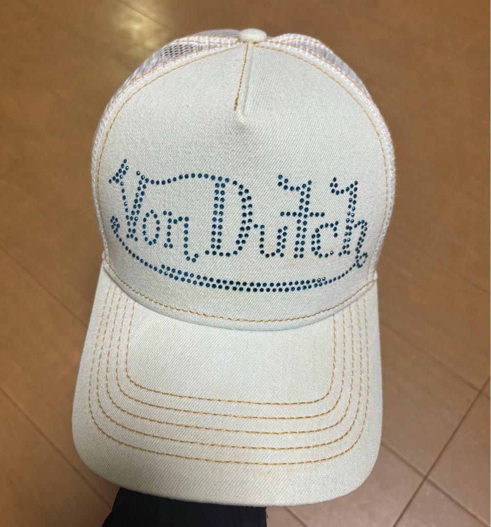 Von Dutch ボンダッチ　メッシュキャップ　デニム ストーン 帽子