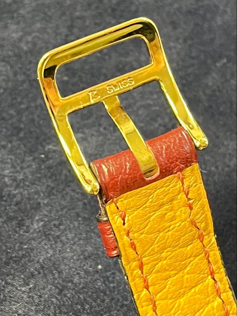 HERMES ケリーウォッチ ヴィンテージ 赤文字盤 動作未確認 ボルドー