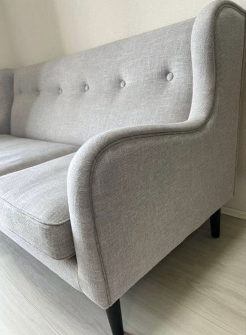 Francfrancフランフラン　フィエール　ソファ　ライトグレーオットマン無し