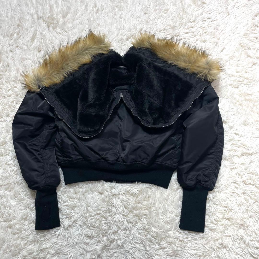 AVIREX n2b フライトジャケット 黒 短丈 【美品】