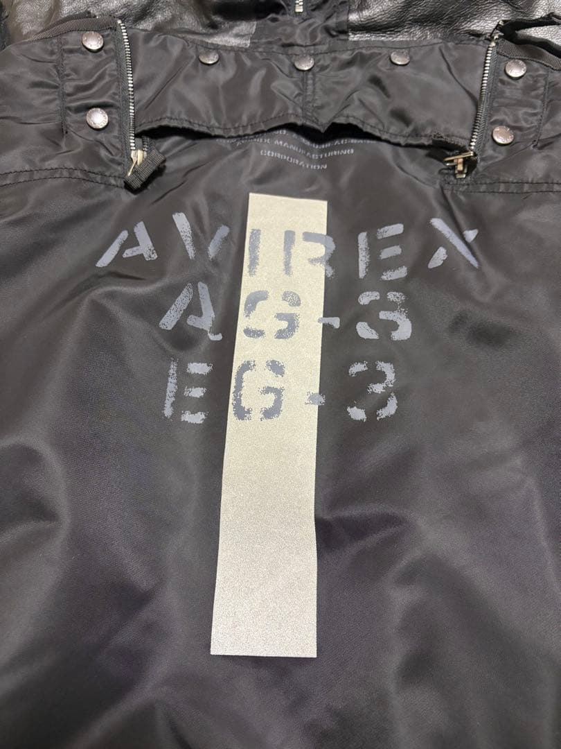 AVIREX MA-1 リモデル マーク2 ブラック XL 美品 フード付