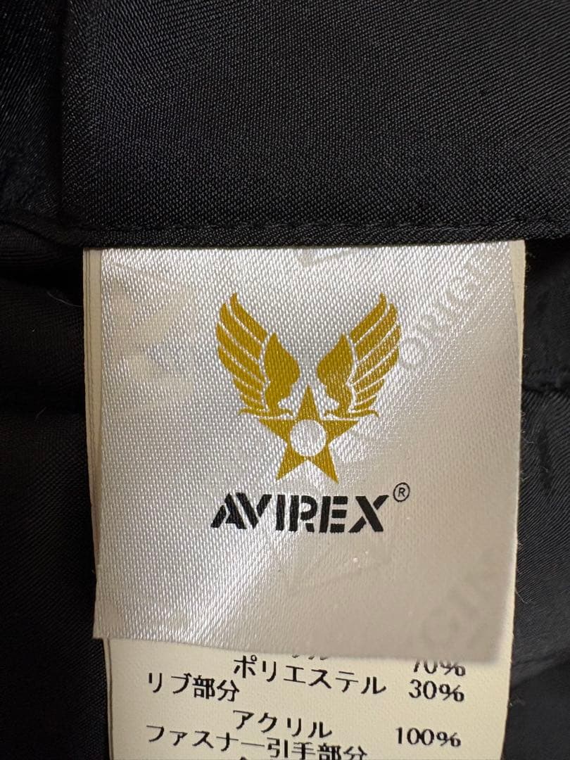 AVIREX MA-1 リモデル マーク2 ブラック XL 美品 フード付