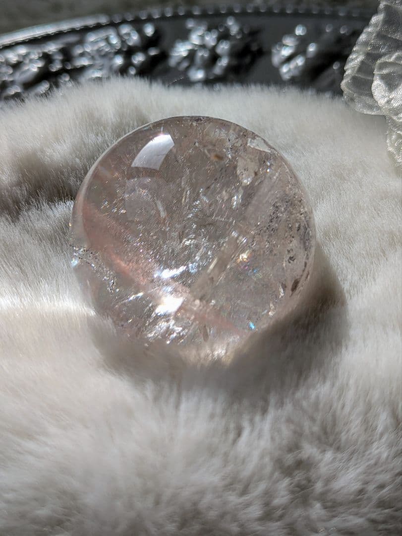 土日限定価格　♡ピンクアゼツライト（通称） ピンククリアクォーツ　スフィア♡