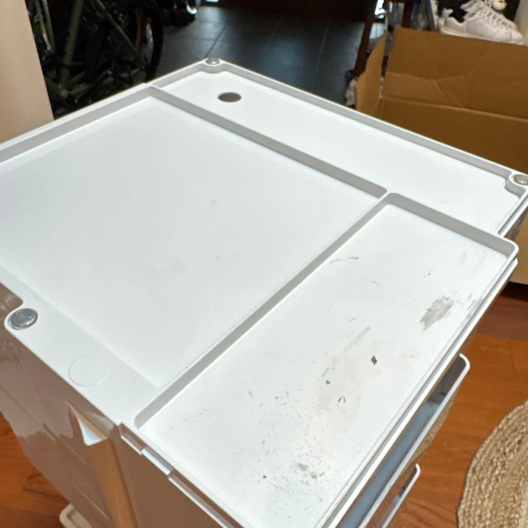 ボビーワゴン 3段4トレイ ホワイト