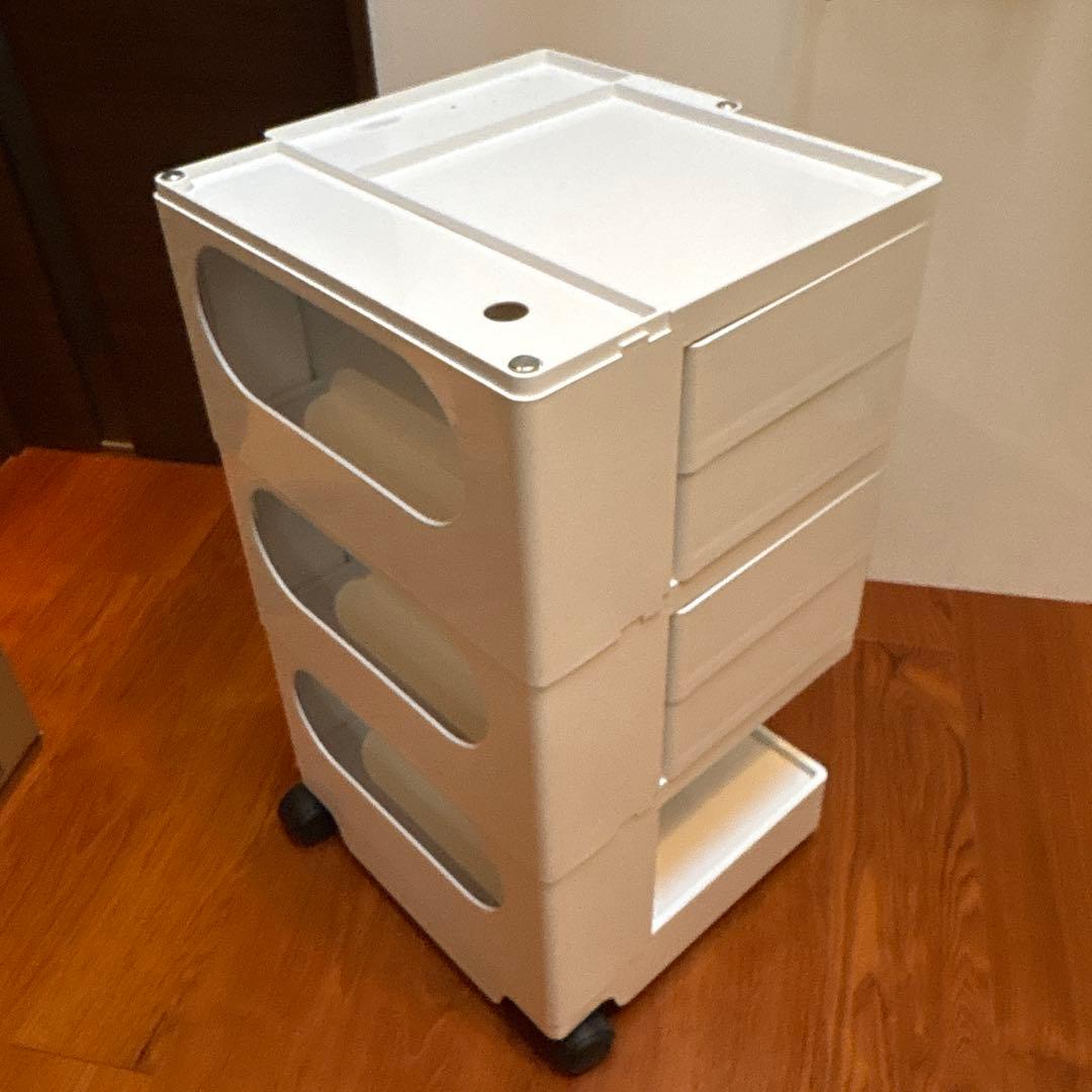 ボビーワゴン 3段4トレイ ホワイト