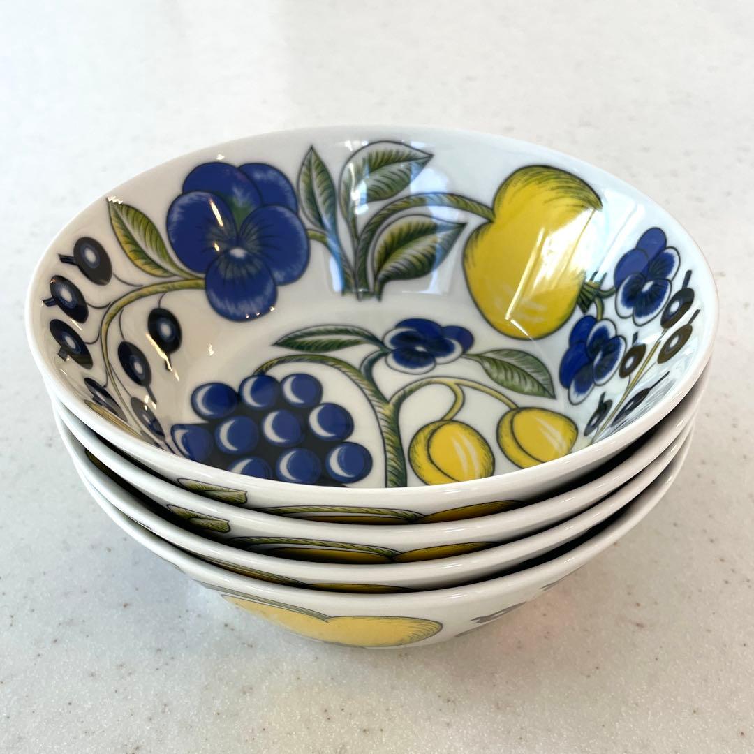 【4個セット】 ARABIA パラティッシ ボウル　17cm カラー